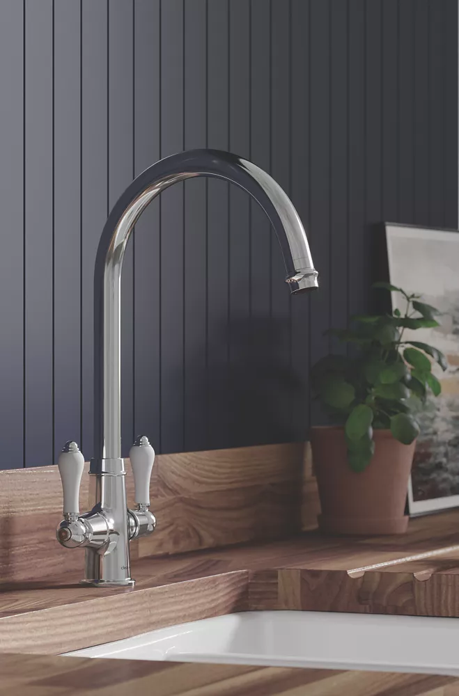 Clearwater Elegance Dual-Lever Monobloc Tap Chrome - Image 2