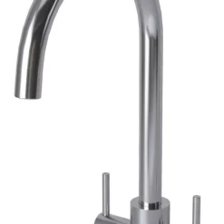 ETAL Dart Twin Lever Kitchen Mixer Tap Polished Chrome