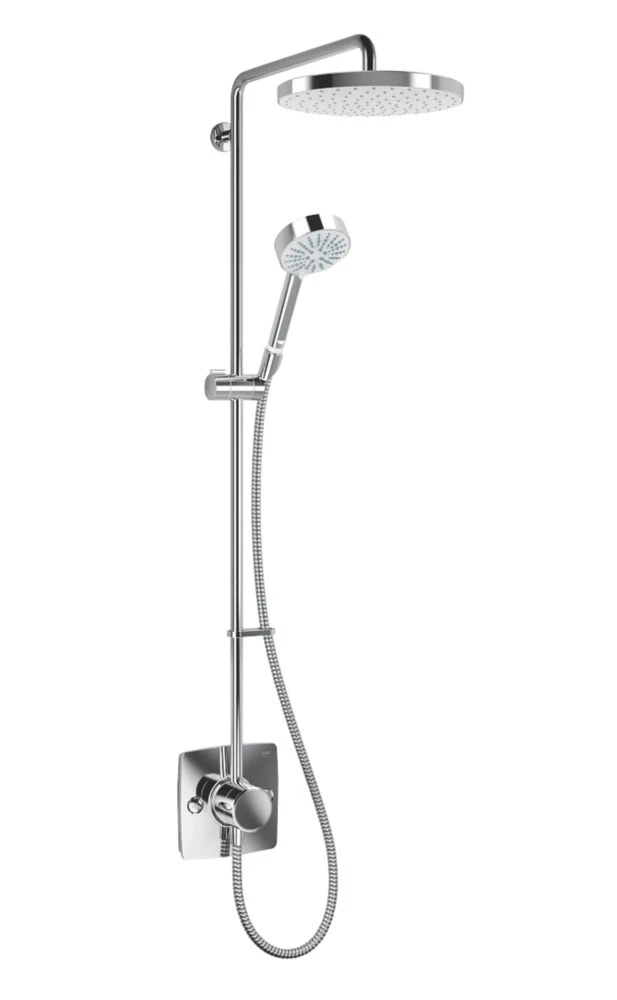 Mira Beacon Rear-Fed Exposed Chrome Thermostatic Mixer Shower