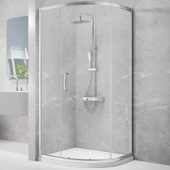 Triton Neo Eight Framed Quadrant Sliding Shower Door Chrome 900 X 1900mm