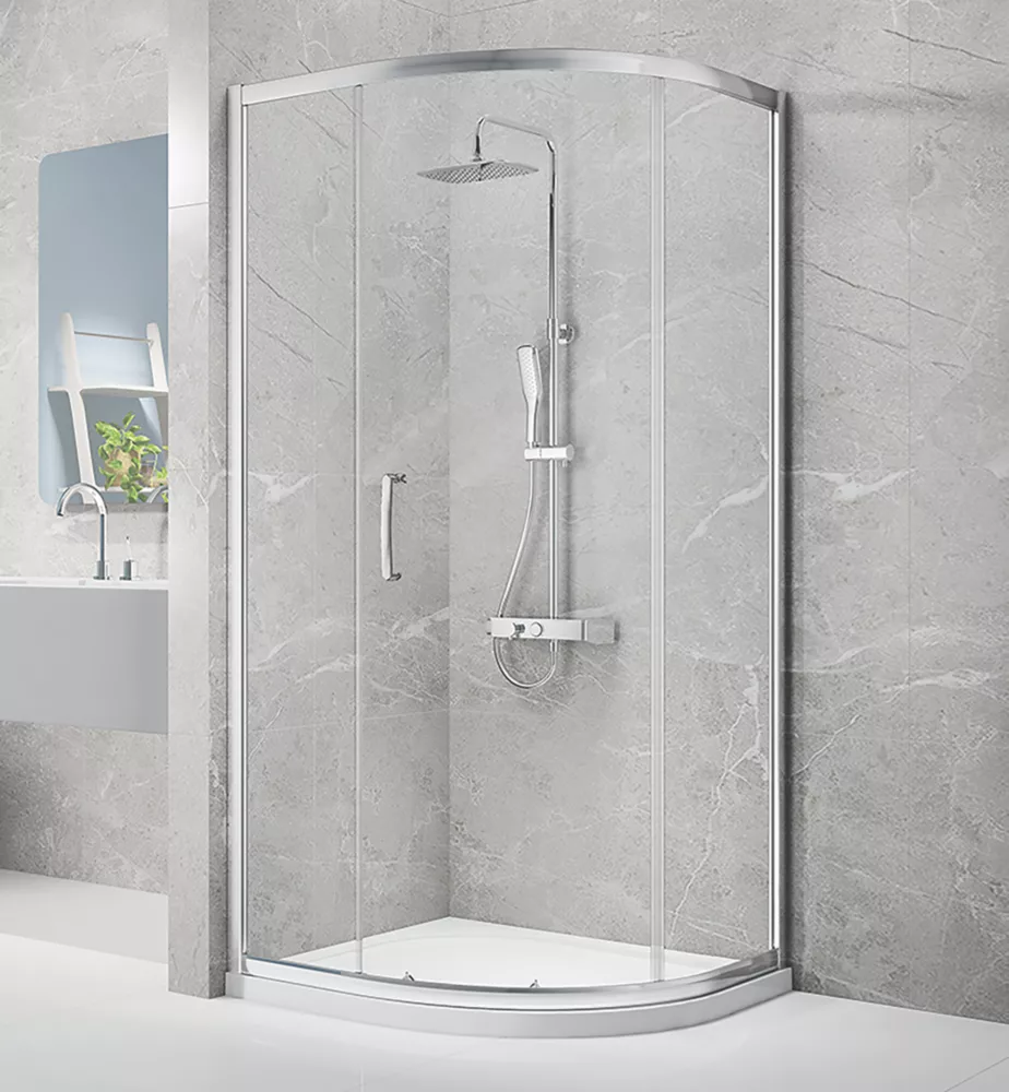 Triton Neo Eight Framed Quadrant Sliding Shower Door Chrome 900 X 1900mm 1 Triton Neo Eight Framed Quadrant Sliding Shower Door Chrome 900 X 1900mm