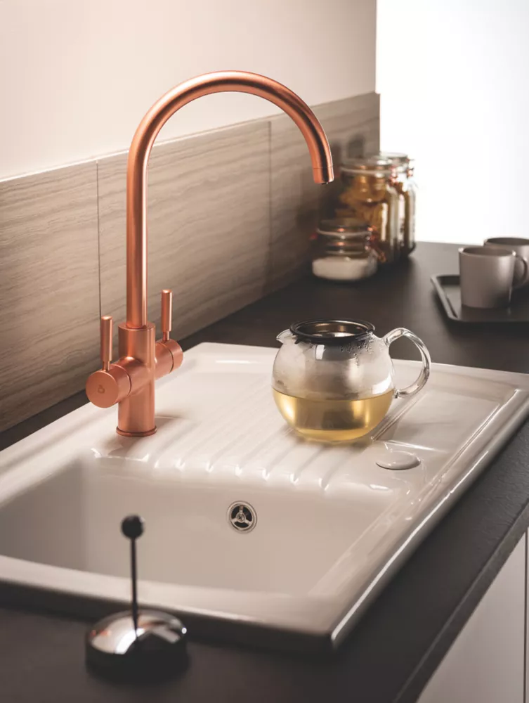 Essentials 3 In 1 Steaming Hot Water Tap Copper - Image 3