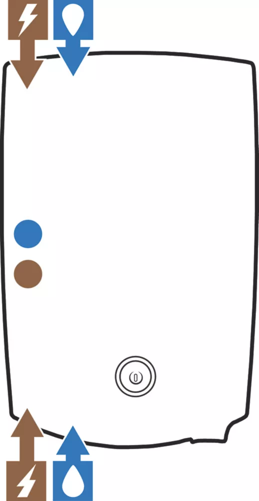 Mira Decor White / Chrome 9.5kW Manual Electric Shower - Image 7