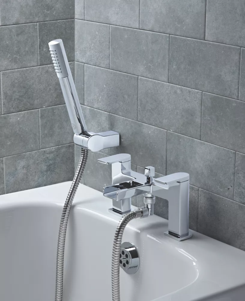 Essentials Niagara Waterfall Deck-Mounted Bath/Shower Mixer Tap - Image 2