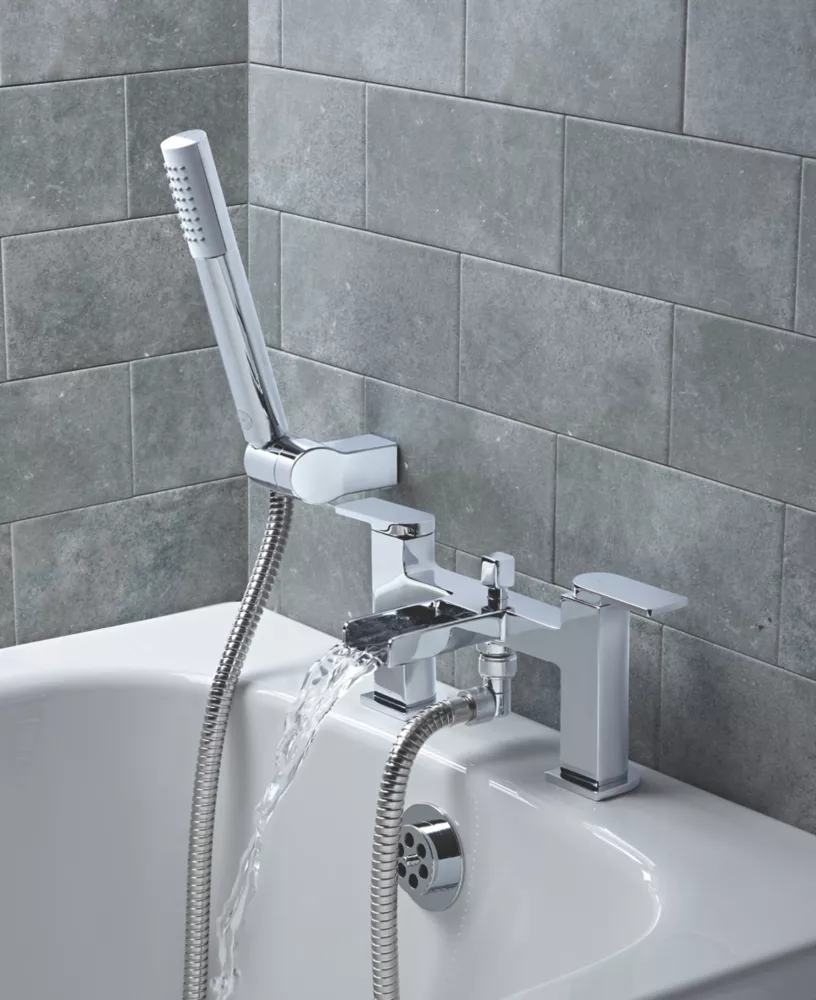 Essentials Niagara Waterfall Deck-Mounted Bath/Shower Mixer Tap - Image 3