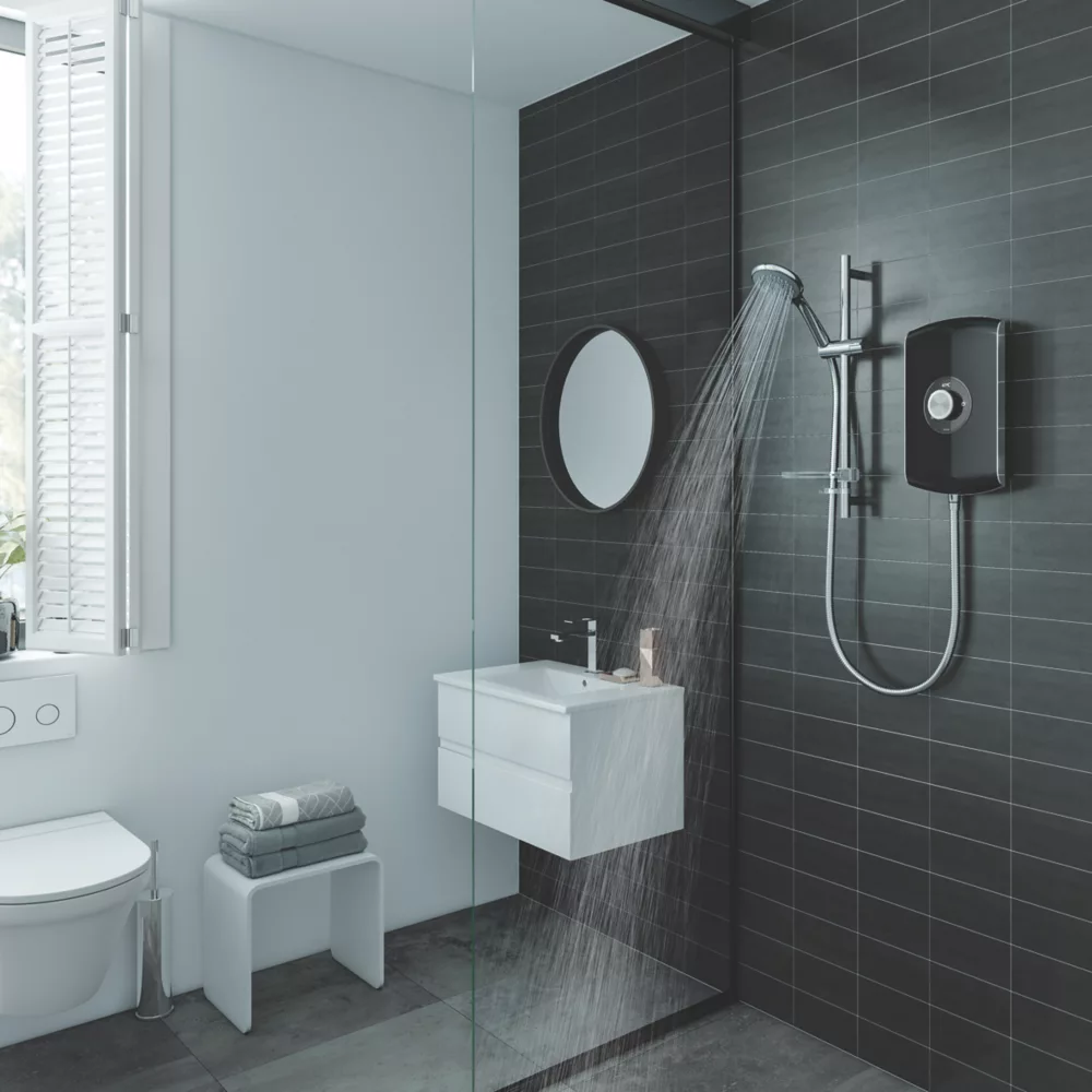 Triton Amore Gloss Black 9.5kW Electric Shower - Image 8