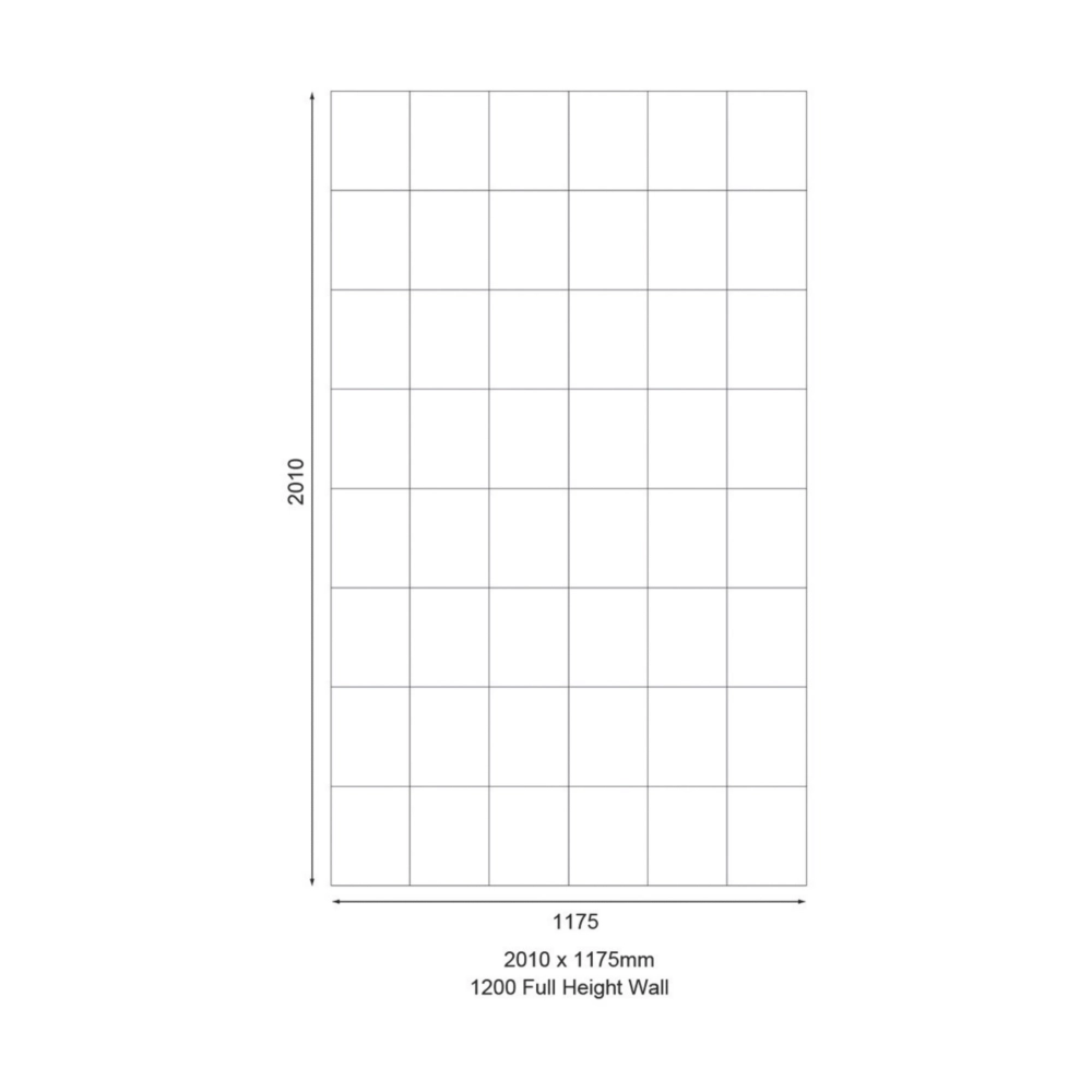 Mira Flight Shower Wall Panel White 1175 X 2010 X 6mm - Image 3