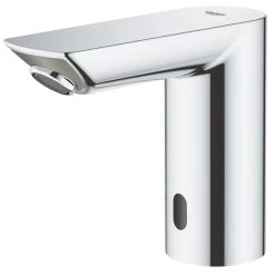 Grohe Bau Cosmopolitan E Touch-Free Infrared Mono Mixer With Cold Or Pre-Mixed Inlet Chrome
