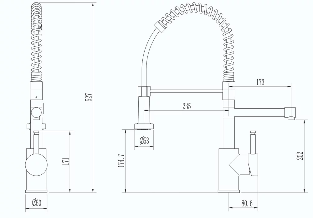 ETAL Multi-Use 3-in-1 Hot Water Kitchen Tap With Handset Gun Metal - Image 4