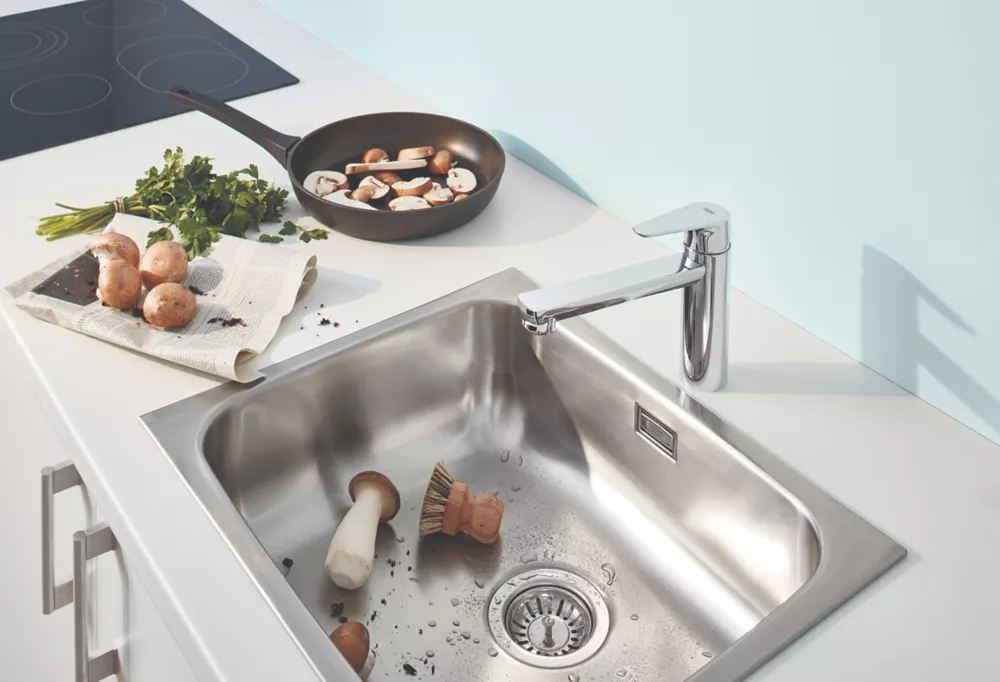 Grohe Start Edge Top Lever Kitchen Tap Chrome - Image 4