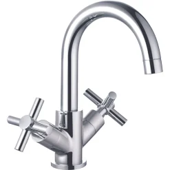 ETAL Oban Swan Neck Mono Basin Mixer Tap Polished Chrome