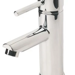 Swirl Essential Bathroom Mono Basin Mixer Tap With Clicker Waste Chrome
