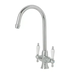 Essentials Dual-Lever Mono Mixer Kitchen Tap Chrome