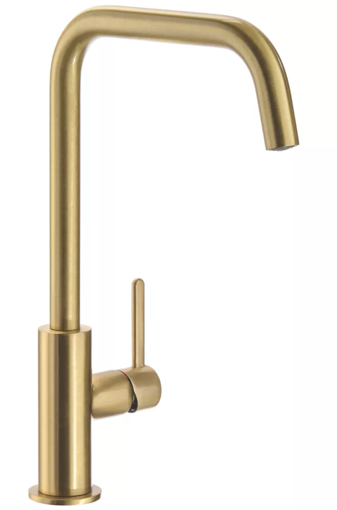 Abode Althia Kitchen Mixer Tap Brushed Brass 1 Abode Althia Kitchen Mixer Tap Brushed Brass