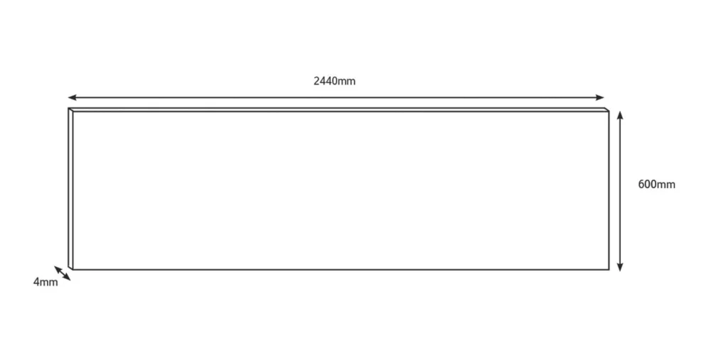 Splashwall White Marble Alloy Splashback 2440 X 600 X 4mm - Image 4