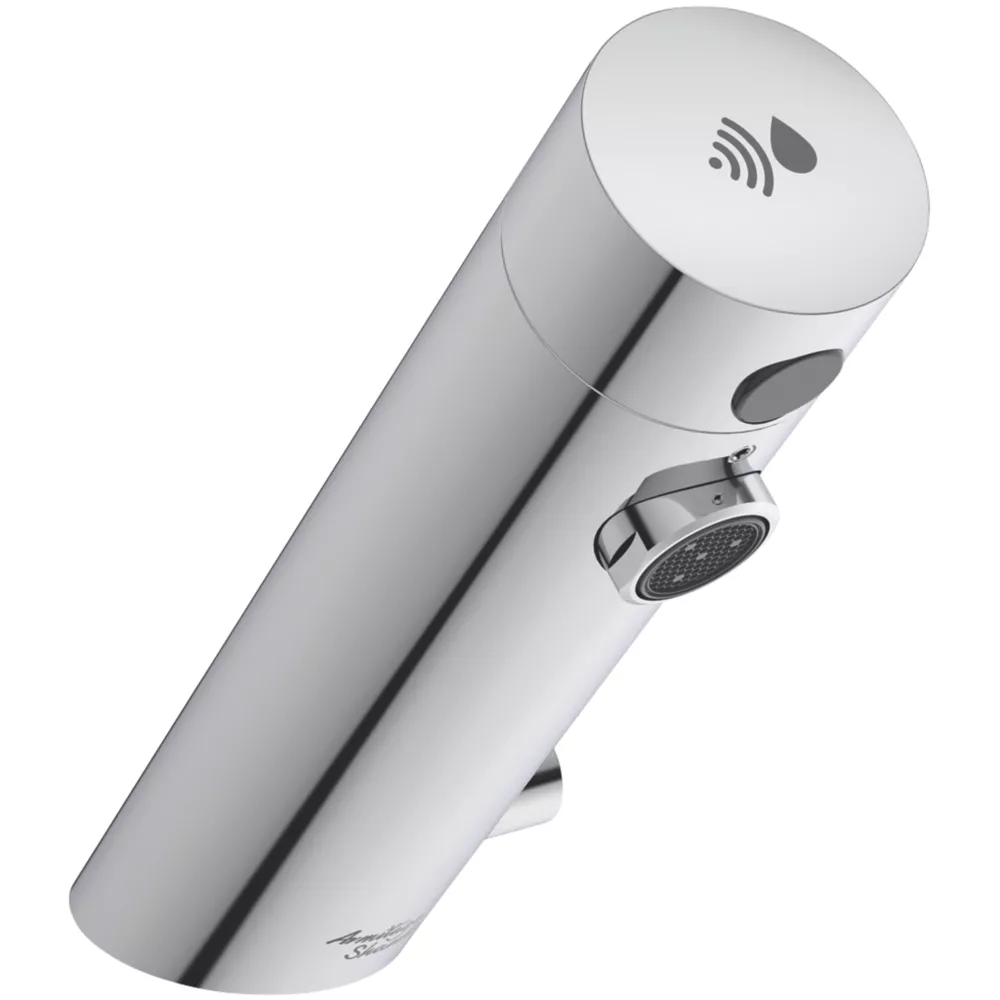 Armitage Shanks Sensorflow E Touch-Free Deck-Mounted Battery Powered Sensor Basin Mixer With Temperature Control Chrome