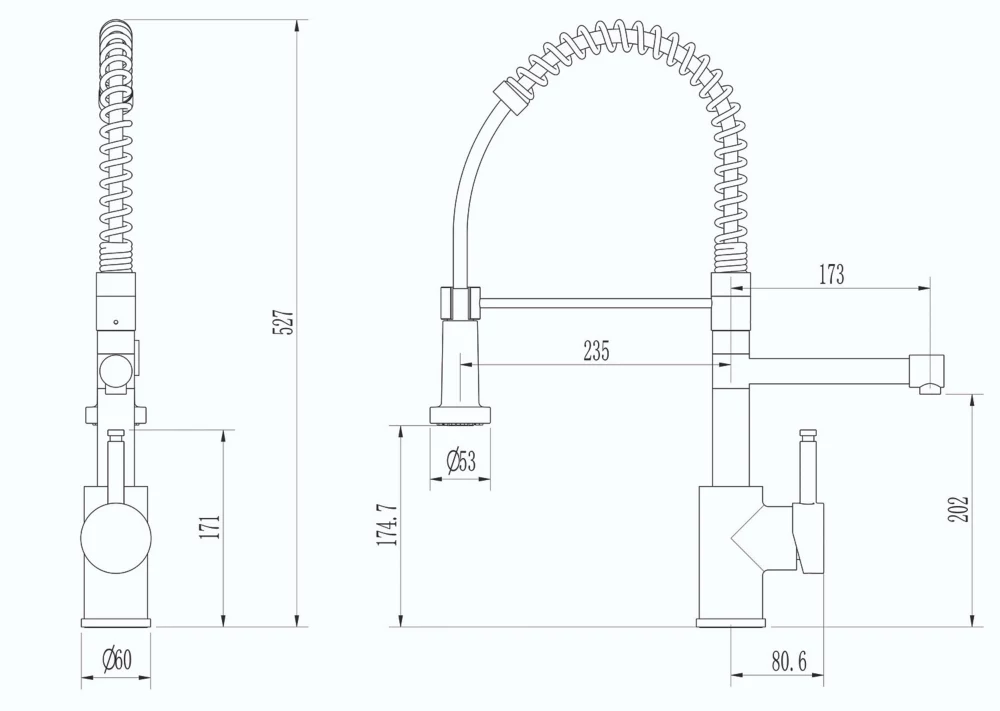 ETAL Multi-Use 3-in-1 Hot Water Kitchen Tap With Handset Brushed Brass - Image 4