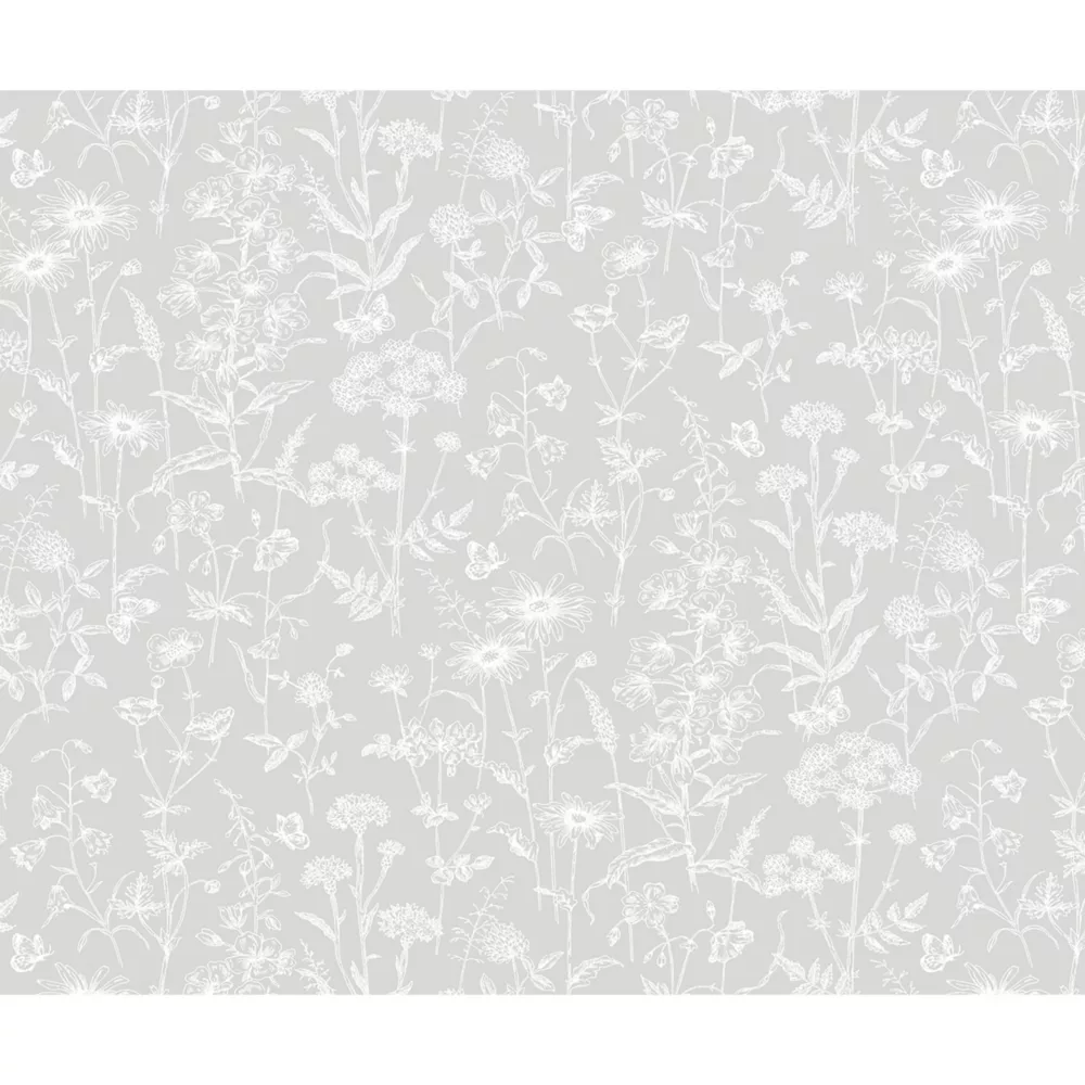 Laura Ashley Lisette Flint Self-Adhesive Glass Kitchen Splashback 900 X 750 X 6mm