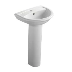 Ideal Standard Della Full Pedestal Basin 1 Tap Hole 540mm