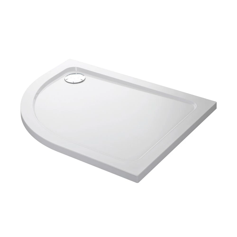Mira Flight Low Offset Quadrant Shower Tray RH White 1000 X 800 X 40mm