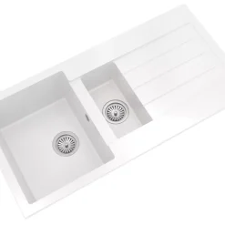 ETAL Comite 1.5 Bowl Granite Composite Kitchen Sink White Reversible 1000 X 500mm
