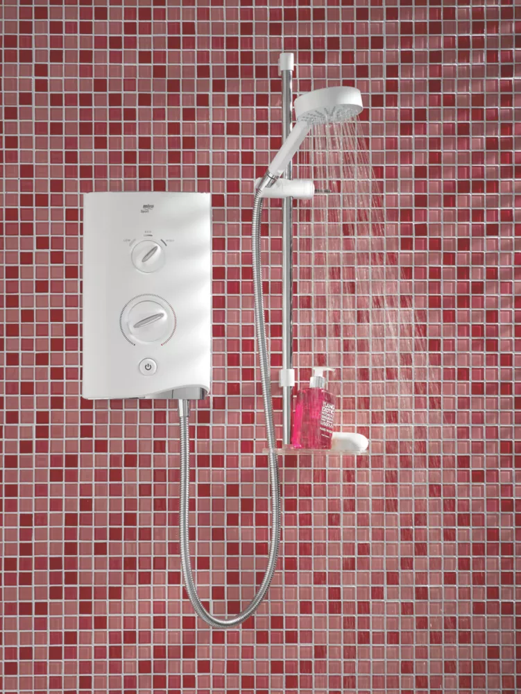Mira Sport White / Chrome 9.8kW Manual Electric Shower - Image 2