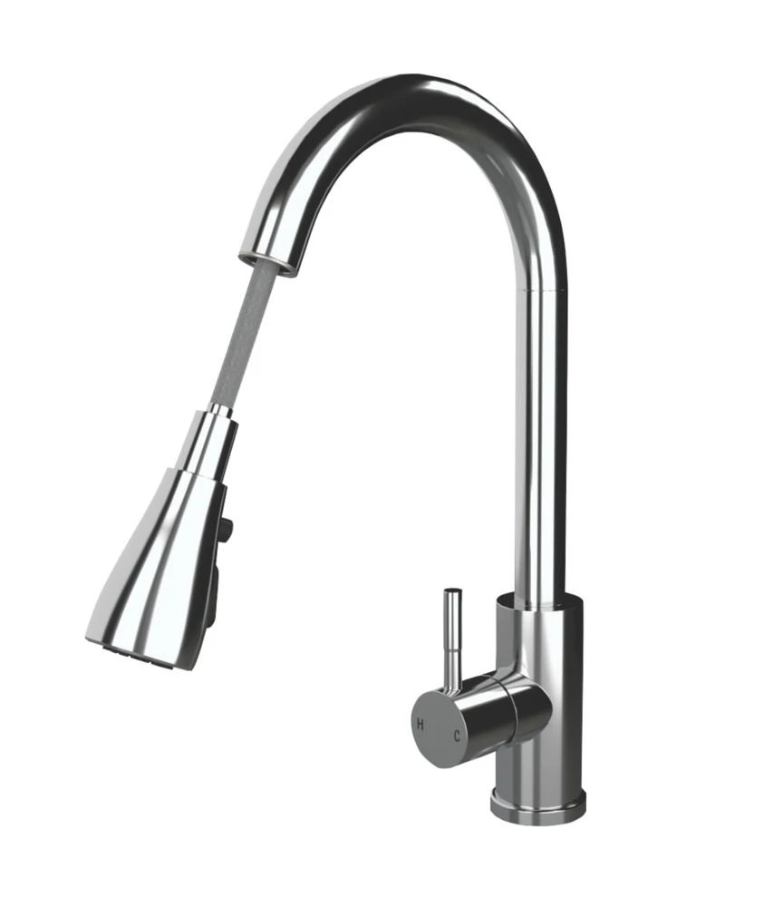 ETAL Bucks Pull-Out Spray Mixer Tap Chrome