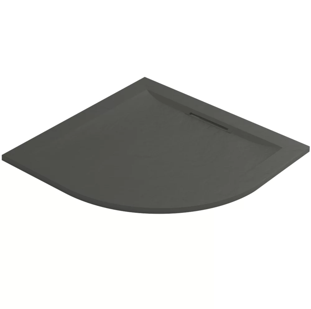 Mira Flight Level Quadrant Shower Tray Slate Grey 1000 X 1000 X 25mm