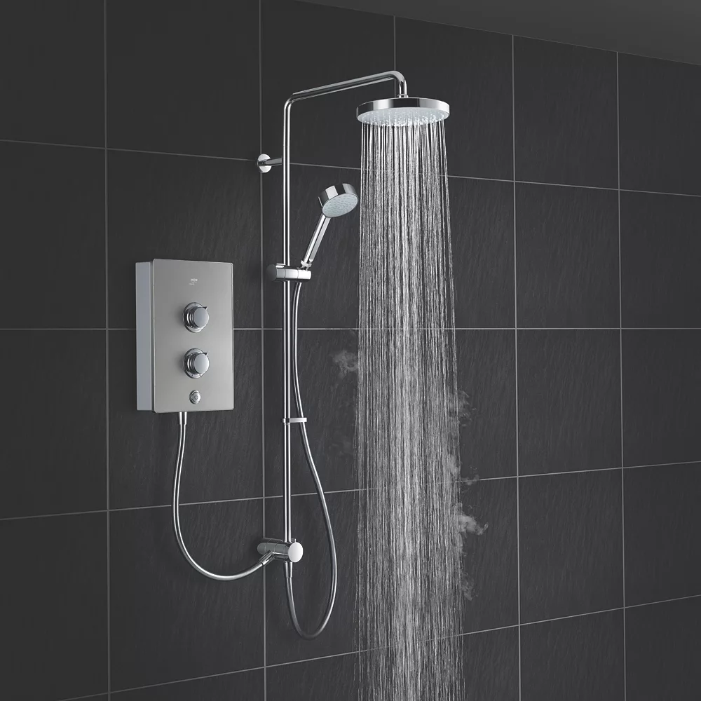 Mira Decor Dual Warm Silver 10.8kW Manual Electric Shower - Image 5