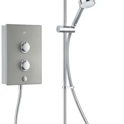 Mira Decor Dual Warm Silver 10.8kW Manual Electric Shower