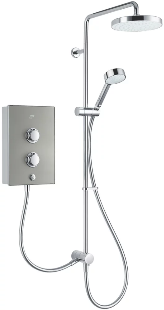 Mira Decor Dual Warm Silver 10.8kW Manual Electric Shower