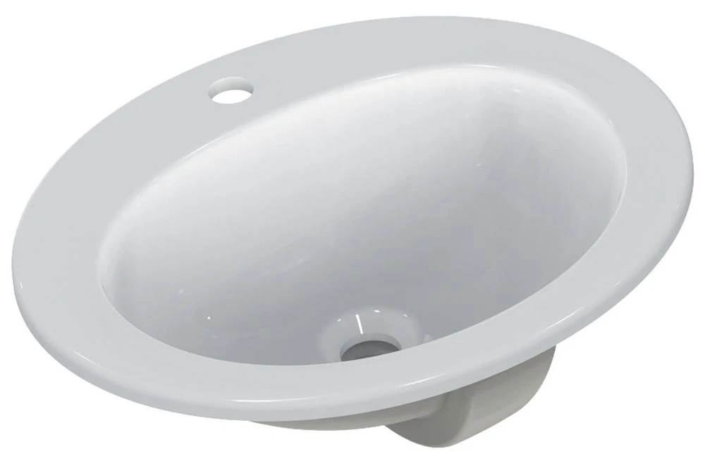 Armitage Shanks Sandringham 21 Countertop Washbasin 1 Tap Hole 500mm