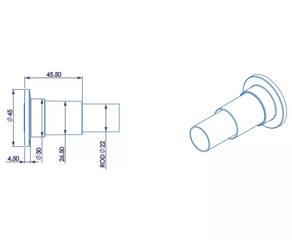 Croydex Straight Shower Curtain Rail Aluminium White 1100-2600mm - Image 4