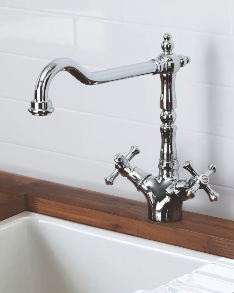 Bristan Colonial Easyfit Kitchen Sink Mixer Tap Chrome - Image 2