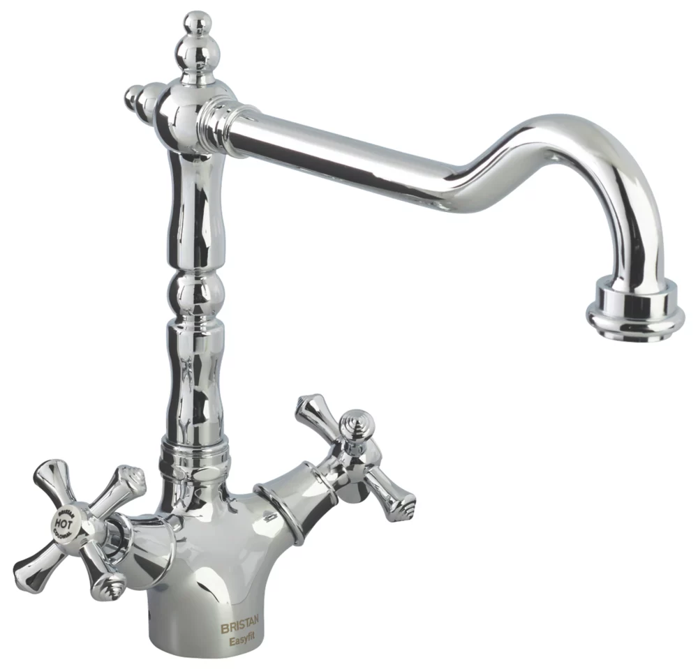 Bristan Colonial Easyfit Kitchen Sink Mixer Tap Chrome