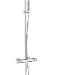 Grohe Vitalio Joy 260 CoolTouch HP Rear-Fed Exposed Chrome Thermostatic Shower System
