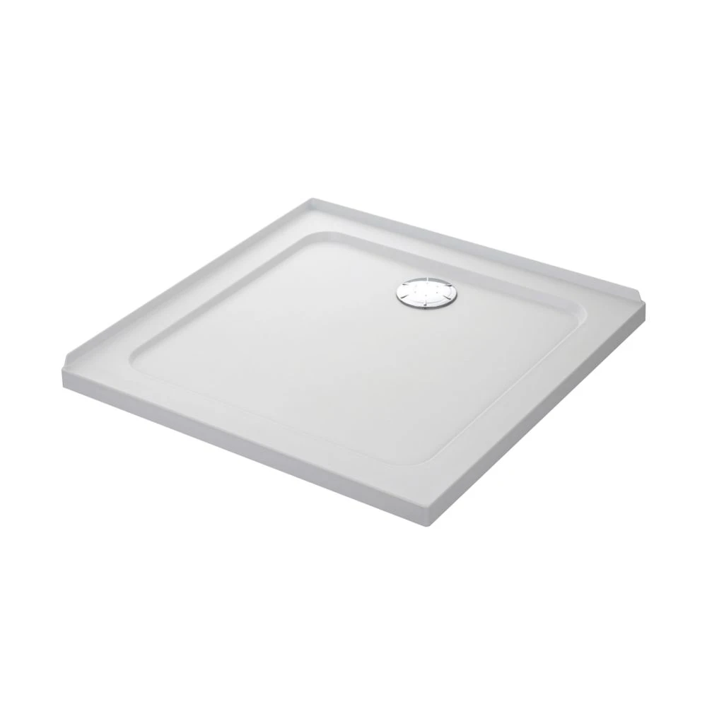 Mira Flight Safe Square Shower Tray With Upstands White 900 X 900 X 40mm