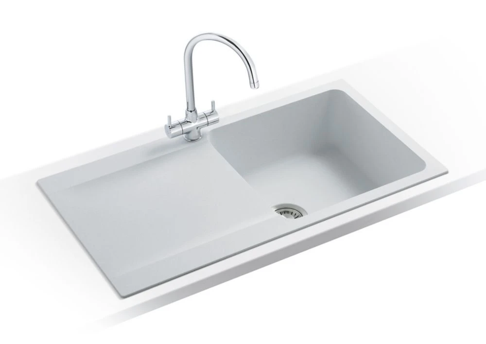 Franke Orion 1 Bowl Tectonite Inset Kitchen Sink White Reversible 940 X 510mm - Image 2
