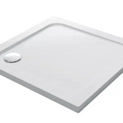 Mira Flight Low Corner Waste Square Shower Tray White 800 X 800 X 40mm