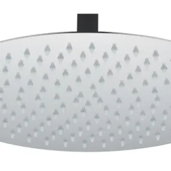 Swirl Slimline Adjustable Round Shower Head Chrome 300mm