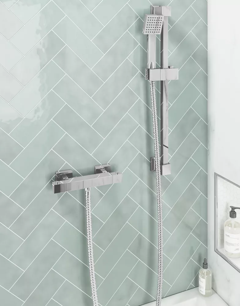 ETAL Ventura Rear-Fed Exposed Polished Chrome Thermostatic Bar Mixer Shower - Image 2