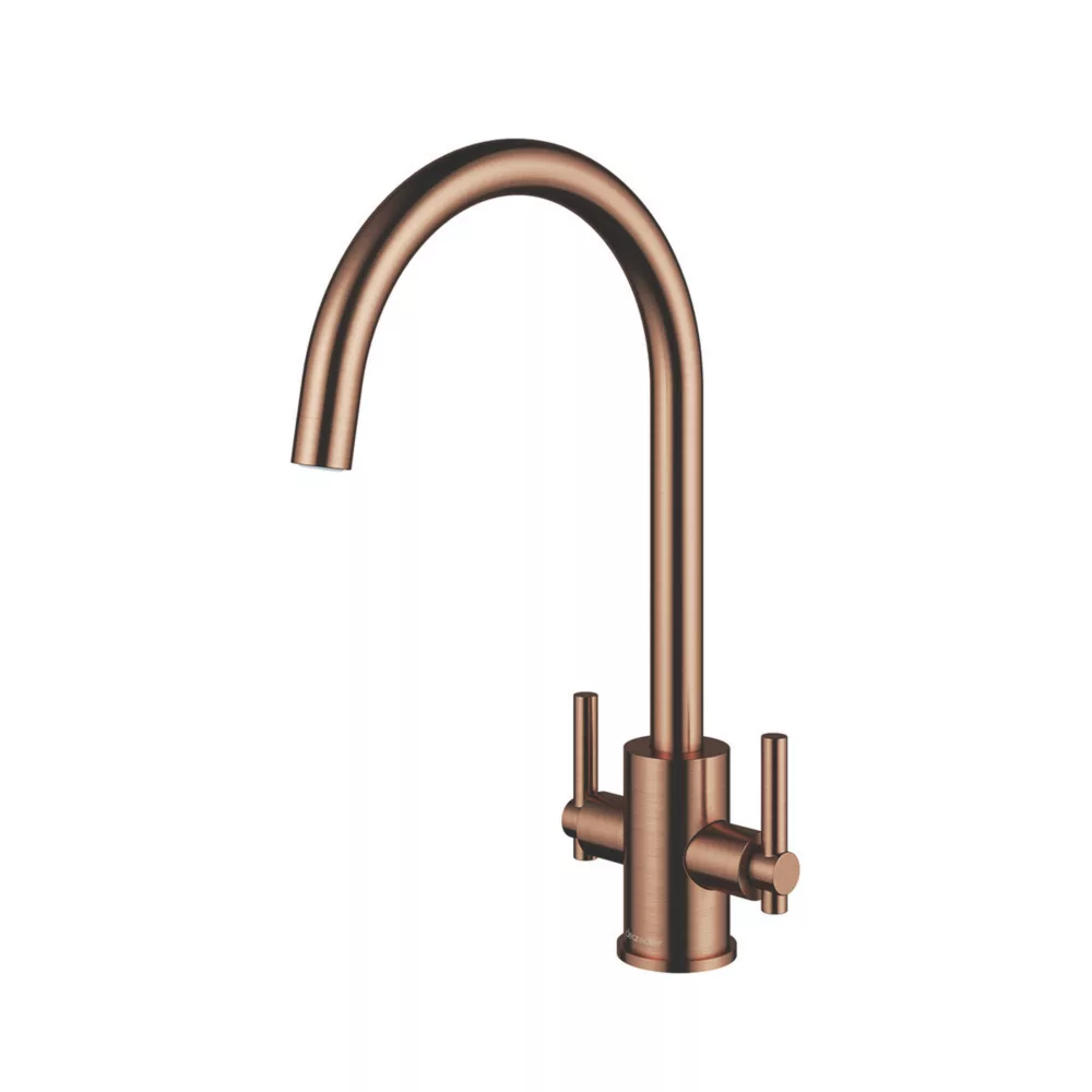 Clearwater Rococo Monobloc Mixer Tap Brushed Copper PVD