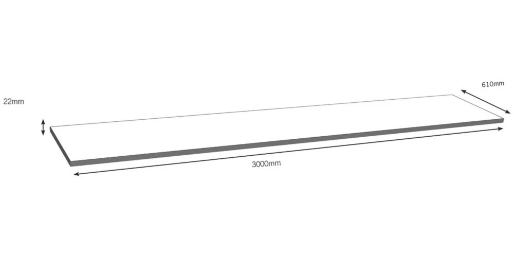 Wilsonart Painting Brown Worktop 3000 X 610 X 22mm - Image 3