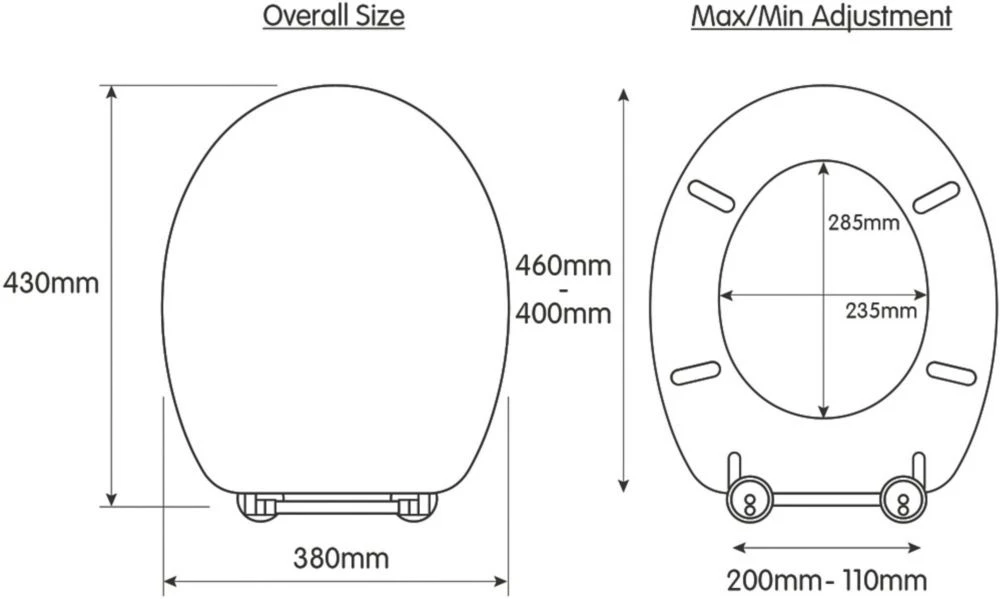 Croydex Constance Soft-Close With Quick-Release Toilet Seat Thermoset Plastic White - Image 6