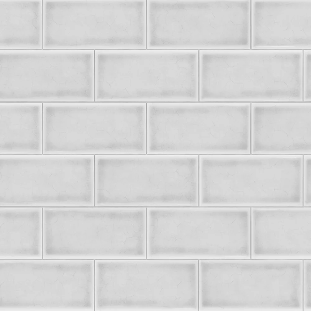 Splashwall White Crackle Tile Alloy Splashback 2440 X 600 X 4mm - Image 2