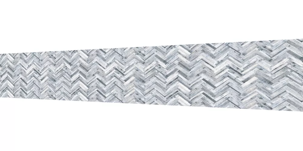 Splashwall Grey / White Alloy Splashback 2440 X 600 X 4mm