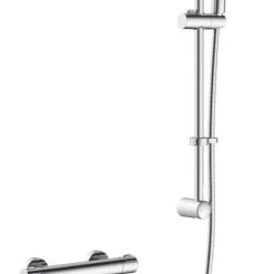 Swirl Slim HP Rear-Fed Exposed Chrome Thermostatic Mixer Shower
