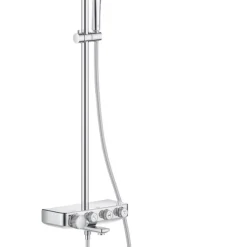 Grohe Euphoria SmartControl 260 HP Rear-Fed Exposed Chrome Thermostatic Shower System With Bath Filler