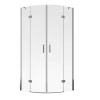 Aqualux Aquarius 6 Frameless Quadrant Shower Enclosure & Tray Non-Handed Chrome 900 X 900 X 1900mm