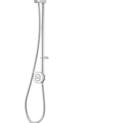 Aqualisa Smart Link Gravity-Pumped Ceiling-Fed Chrome Thermostatic Smart Shower & Bath Filler